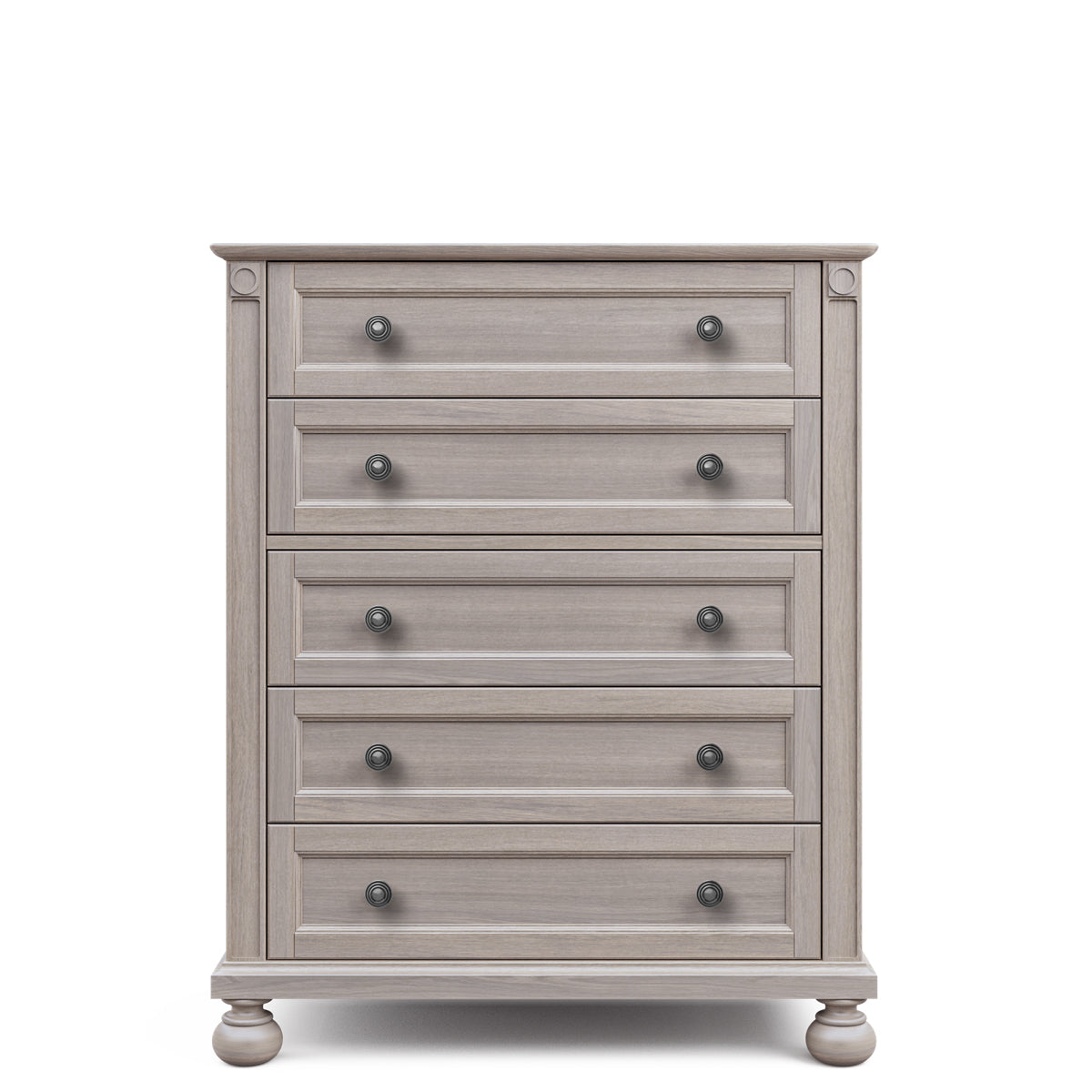 Dakota Solid Wood Tall Chest – 5-Drawer Luxury Vertical Wardrobe – Space-Saving European Artisan Chest