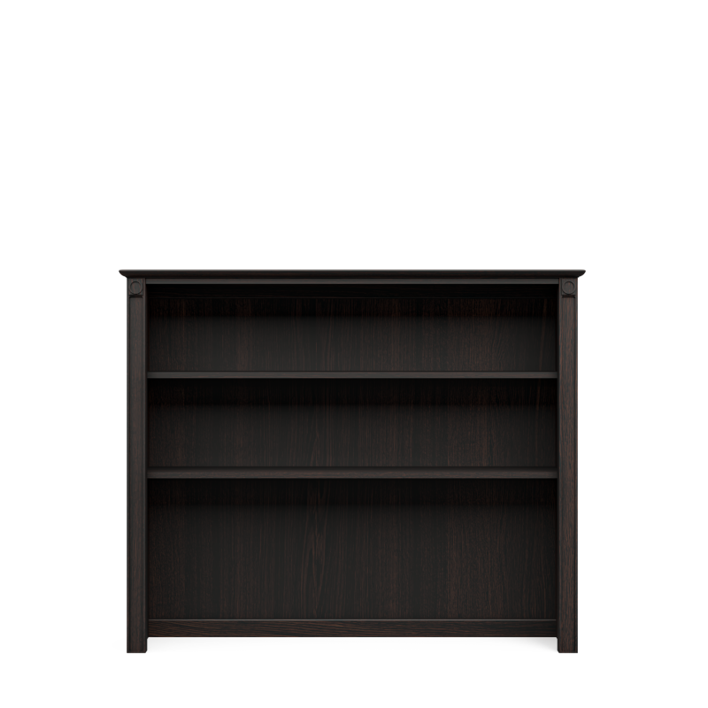 Dakota Massivholz-Aufsatz – Luxuriöse vertikale Aufbewahrungserweiterung – Verstellbare, handgefertigte Regalböden für Kommoden und Schreibtische