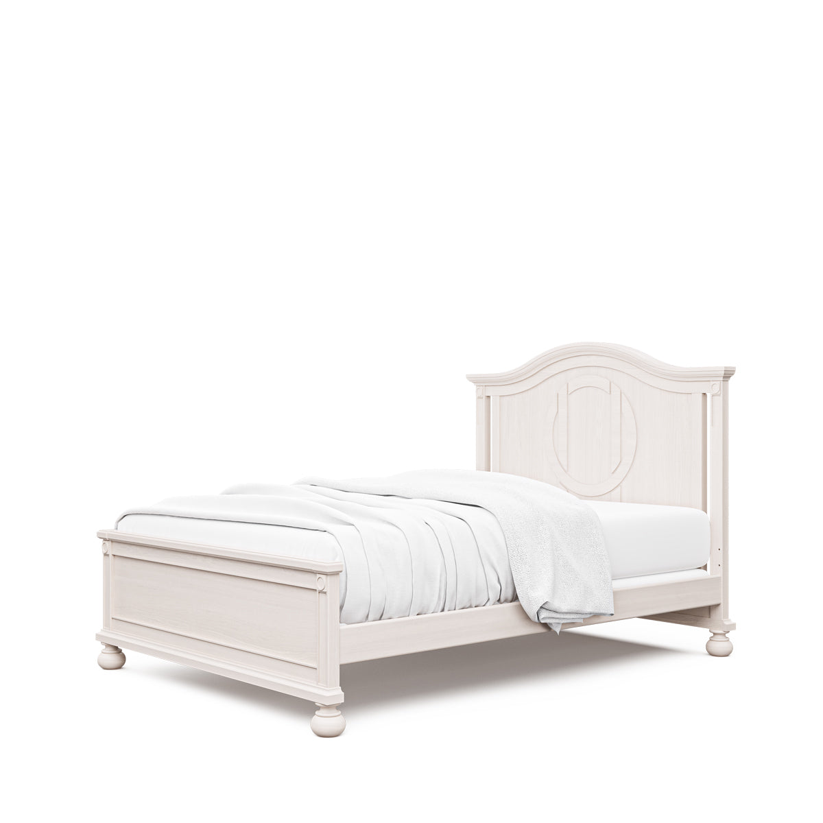 Dakota Solid Wood Full Size Bed – Luxury Solid-Back Executive Bed – Low Profile Architectural Design