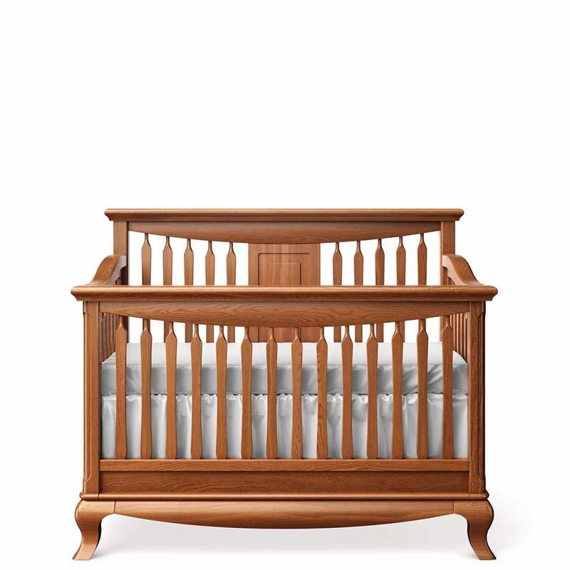 Antonio Solid Wood Convertible Crib – 4-in-1 Lifestyle Bed – Handcrafted European Hardwood Heritage