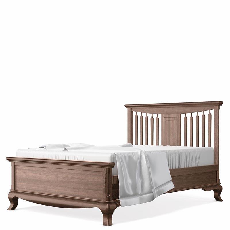 Antonio Solid Wood Full Size Bed – 100% Solid Beech Wood Heirloom Bed – Bold Architectural European Design
