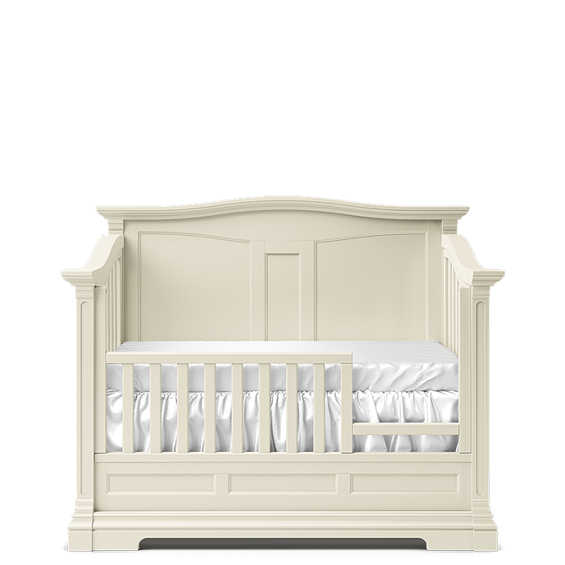 Imperio Solid Back Convertible Crib – 100% Solid Beech Wood 4-in-1 Bed – Classic Imperial Heirloom