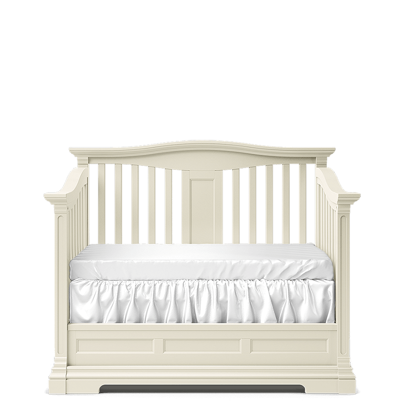 Imperio Solid Wood Convertible Crib – 4-in-1 Lifetime Lifestyle Bed – Handcrafted European Elegance