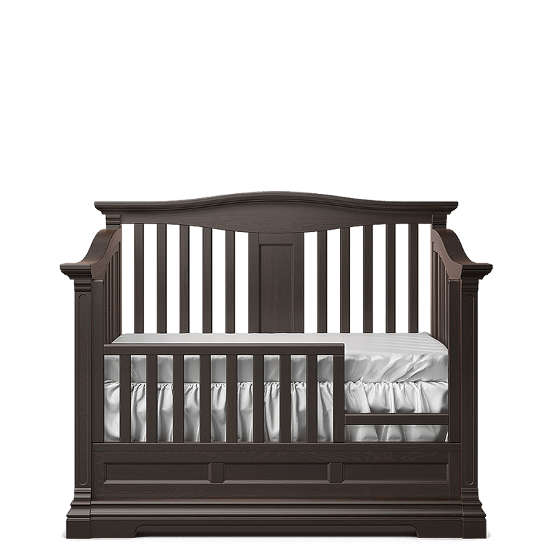Imperio Solid Wood Convertible Crib – 4-in-1 Lifetime Lifestyle Bed – Handcrafted European Elegance
