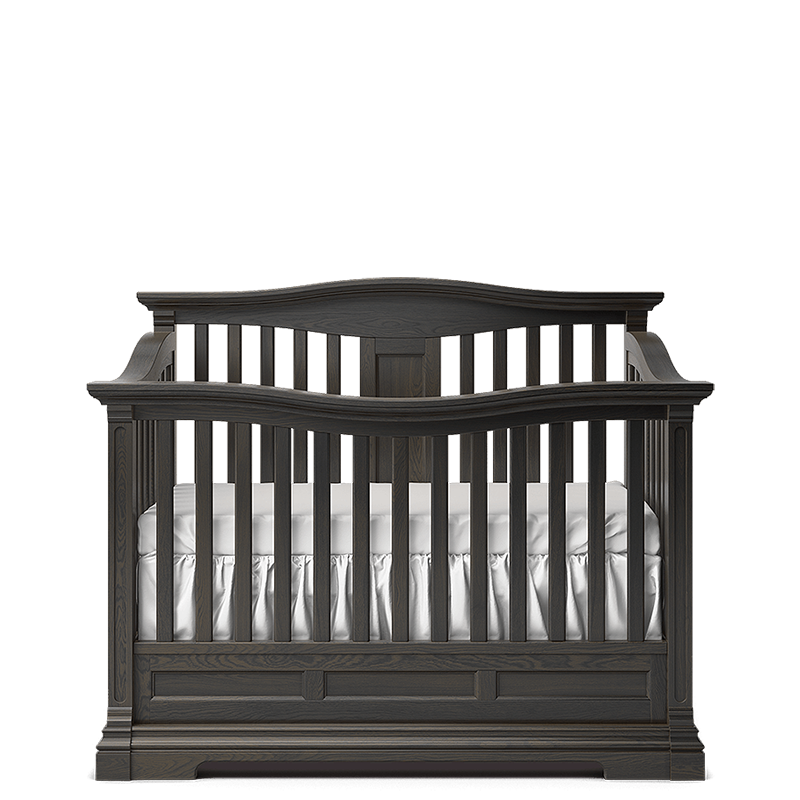 Imperio Solid Wood Convertible Crib – 4-in-1 Lifetime Lifestyle Bed – Handcrafted European Elegance