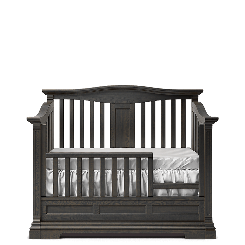 Imperio Solid Wood Convertible Crib – 4-in-1 Lifetime Lifestyle Bed – Handcrafted European Elegance