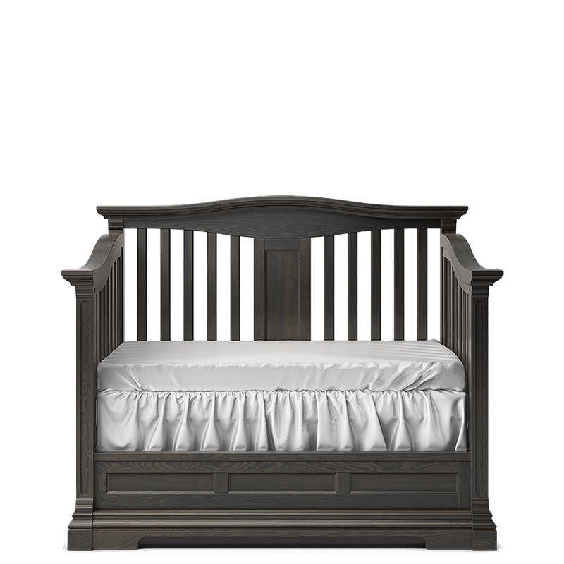 Imperio Solid Wood Convertible Crib – 4-in-1 Lifetime Lifestyle Bed – Handcrafted European Elegance