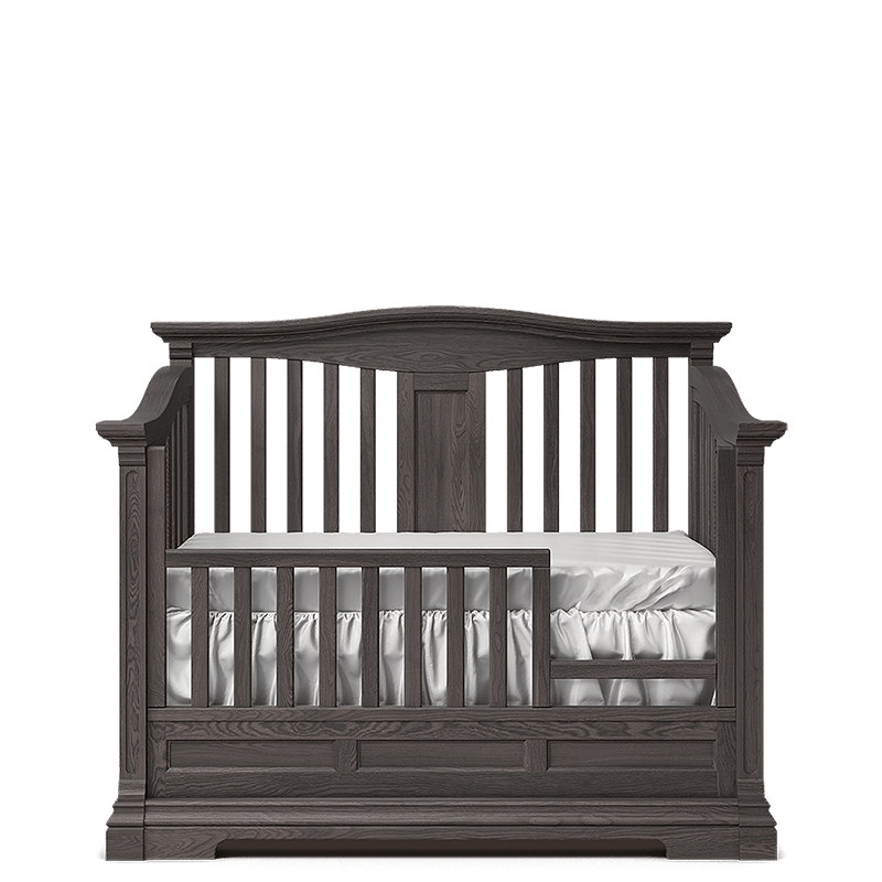 Imperio Solid Wood Convertible Crib – 4-in-1 Lifetime Lifestyle Bed – Handcrafted European Elegance