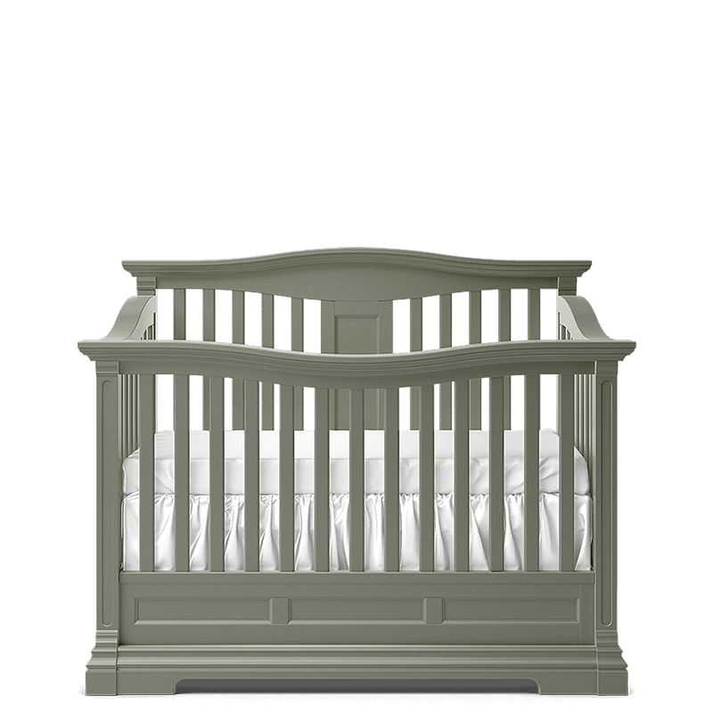 Imperio Solid Wood Convertible Crib – 4-in-1 Lifetime Lifestyle Bed – Handcrafted European Elegance
