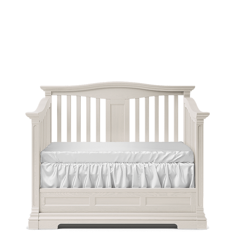 Imperio Solid Wood Convertible Crib – 4-in-1 Lifetime Lifestyle Bed – Handcrafted European Elegance