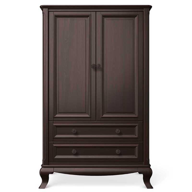 Antonio Solid Wood Armoire – Luxury 2-Drawer Wardrobe & Cabinet – Handcrafted European Statement Piece