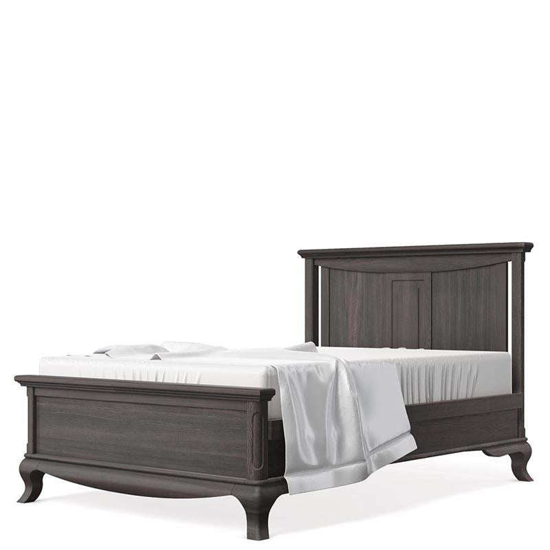 Antonio Solid Panel Full Bed – 100% Solid Beech Wood Heirloom Bed – Bold Architectural High-Back Design
