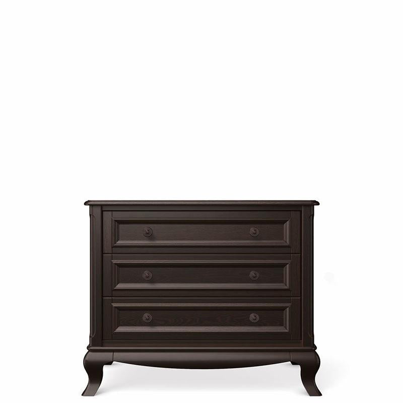 Antonio Solid Wood Single Dresser – 3-Drawer Luxury Nursery Chest – Versatile Space-Saving Changing Station