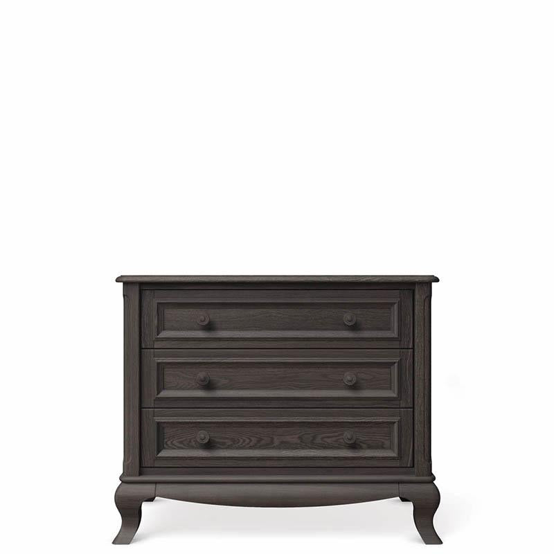 Antonio Solid Wood Single Dresser – 3-Drawer Luxury Nursery Chest – Versatile Space-Saving Changing Station