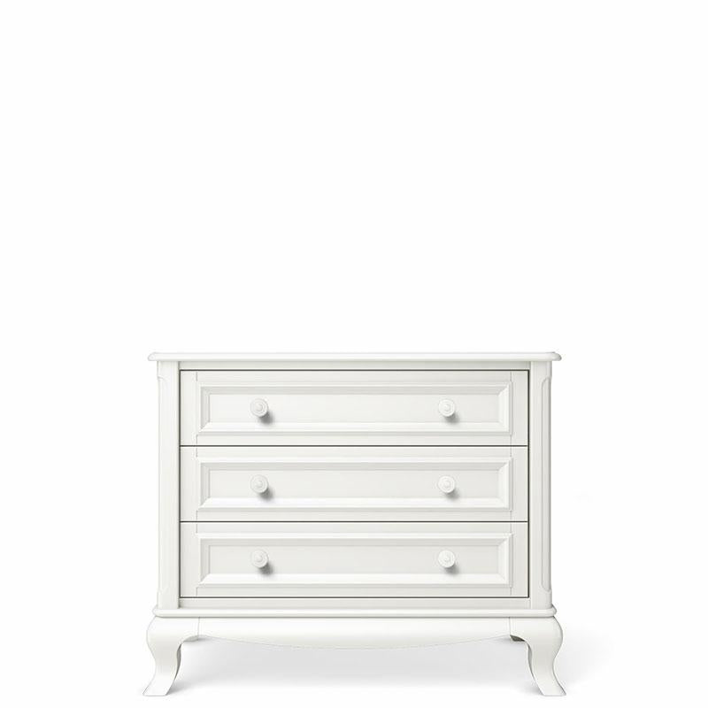 Commode simple Antonio en bois massif – Commode de luxe 3 tiroirs pour chambre d'enfant – Table à langer polyvalente et peu encombrante
