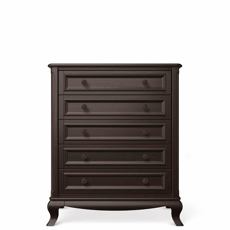 Antonio Solid Wood Tall Chest – 6-Drawer Vertical Wardrobe – Space-Saving Luxury Storage for Nursery & Beyond
