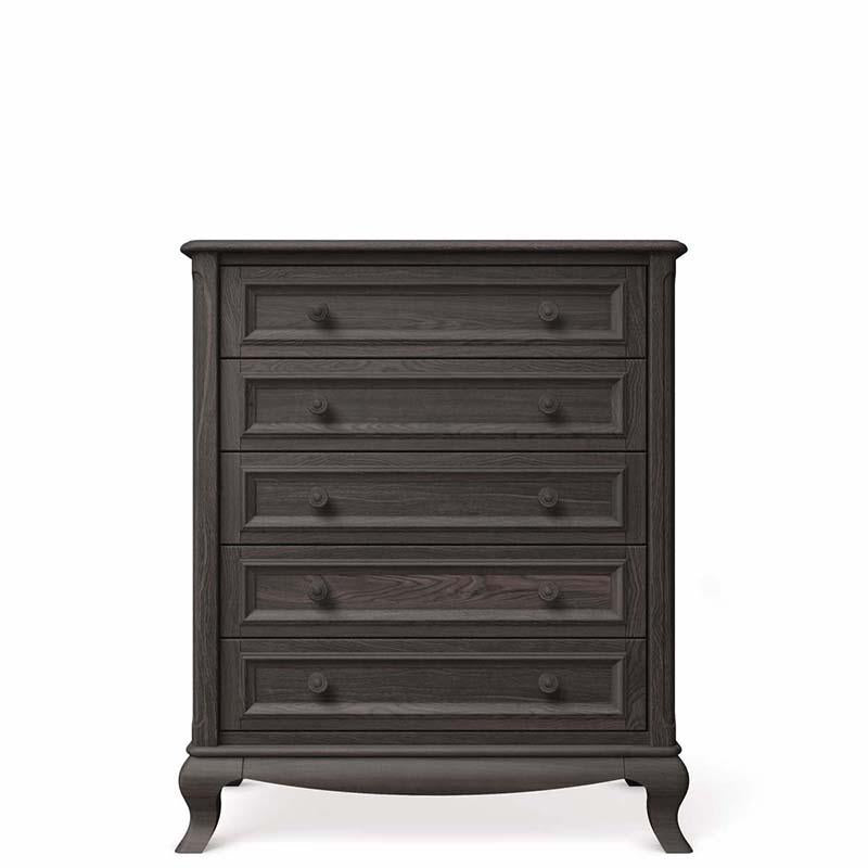Antonio Solid Wood Tall Chest – 6-Drawer Vertical Wardrobe – Space-Saving Luxury Storage for Nursery & Beyond