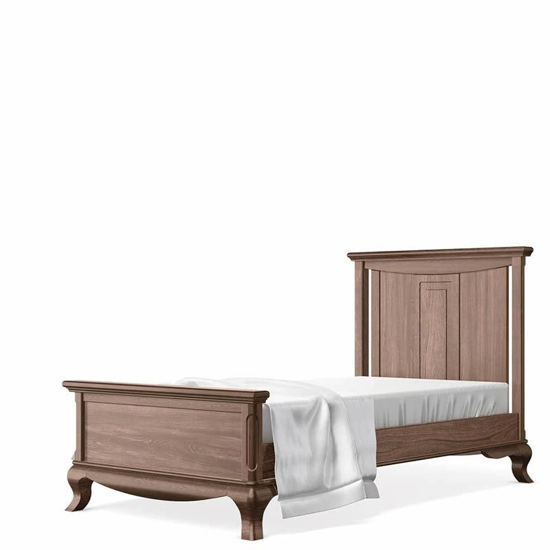 Antonio Massivholz-Einzelbett – Luxusbett aus 100 % massivem Buchenholz – Klassisches europäisches, platzsparendes Design
