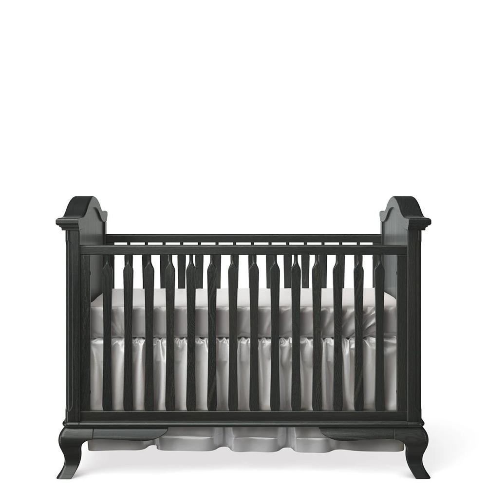 Cleopatra Classic Solid Wood Crib – Symmetrical European Design – 3-in-1 Convertible Nursery Centerpiece