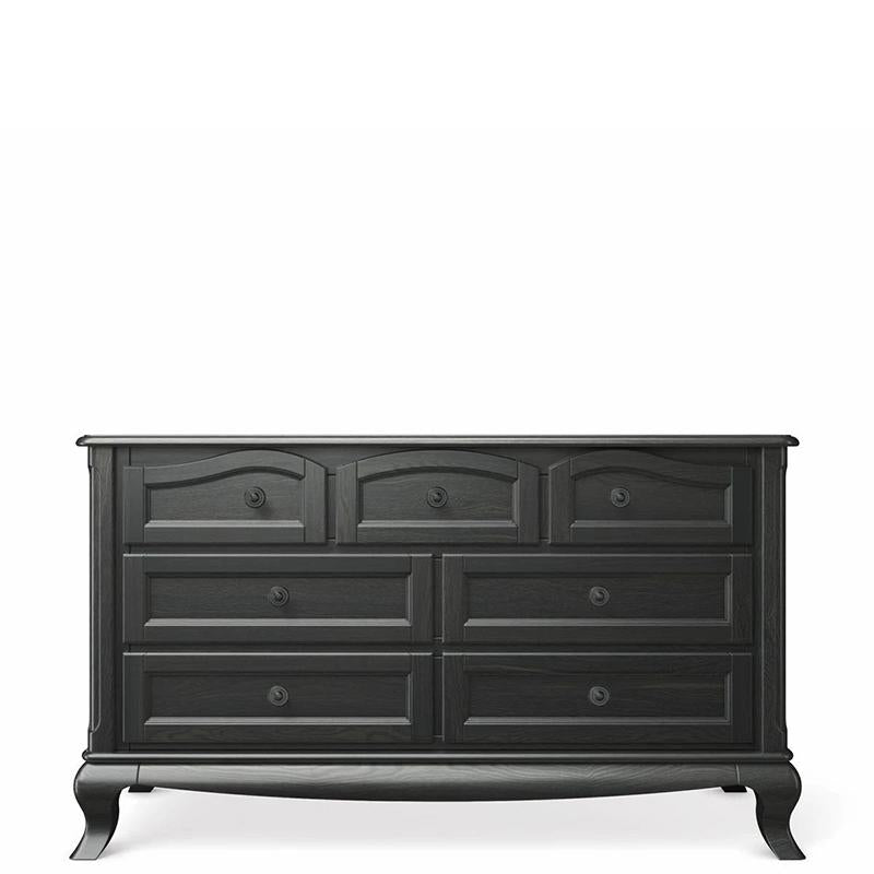 Cleopatra Double Dresser – 7-Drawer Solid Wood Storage – Large Capacity Changing Station & Nursery Command Center