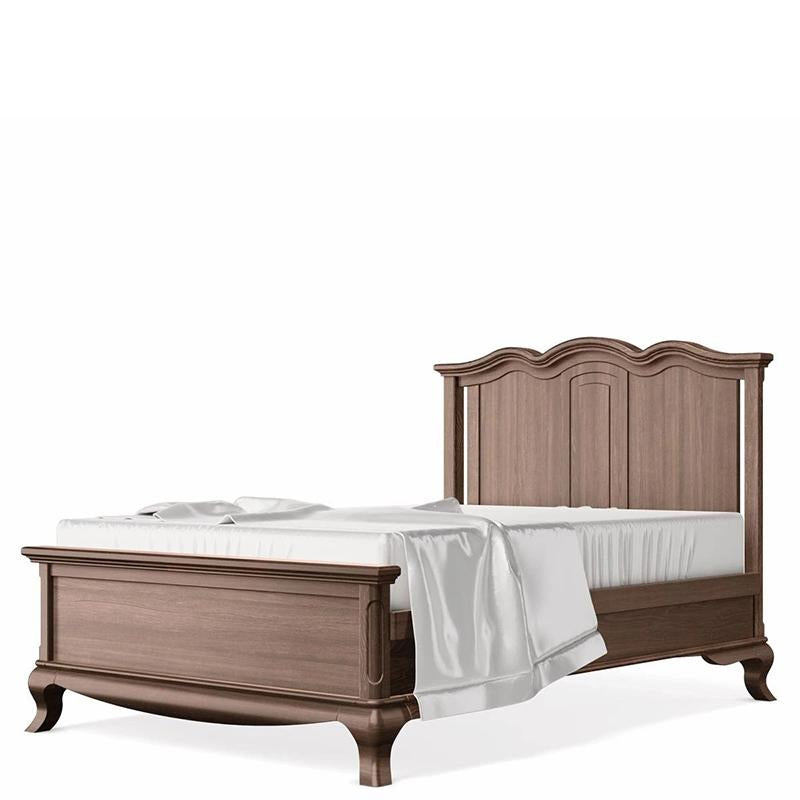 Cleopatra Solid Panel Full Bed – 100% Solid Beech Wood Heirloom Bed – Majestic High-Back European Design