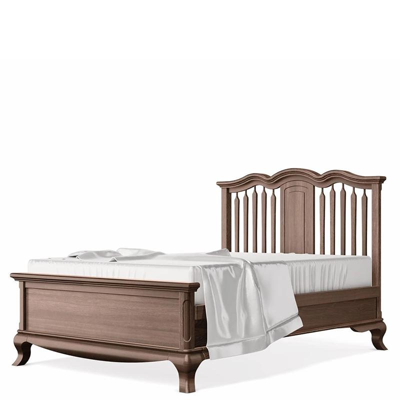 Cleopatra Full Size Bed – Luxury Solid Wood Heirloom Bed – Classic Low-Profile European Design