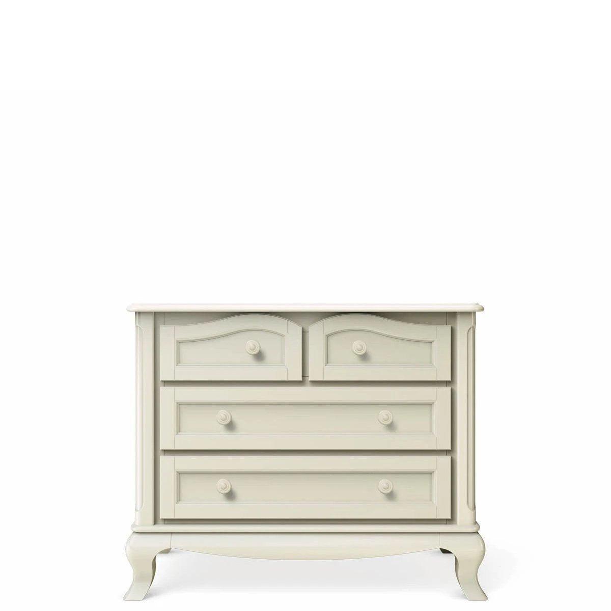 Cleopatra 4-Drawer Single Dresser – Solid Beech Wood Nursery Storage – Versatile Changing Station & Heirloom Chest