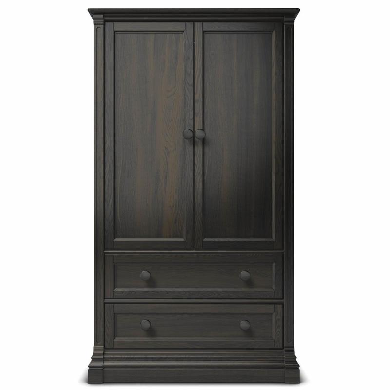 Imperio Solid Wood Armoire – Luxury 2-Drawer Wardrobe & Cabinet – Handcrafted European Statement Piece