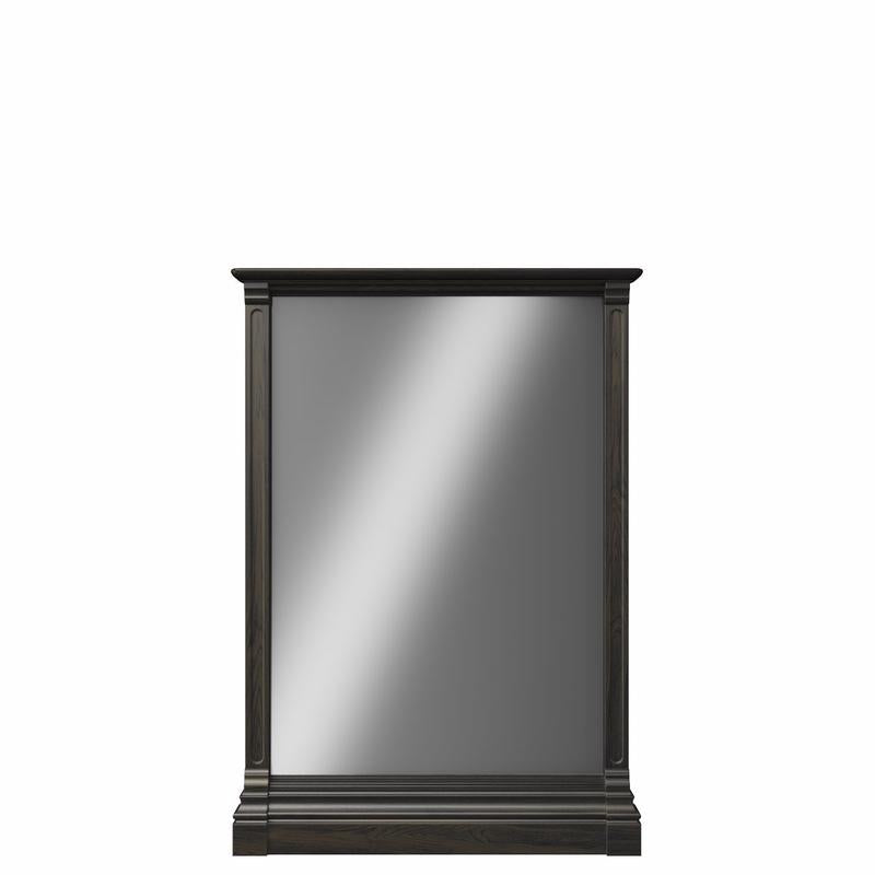 Miroir en bois massif Imperio – Miroir de coiffeuse incurvé artisanal – Support polyvalent pour commodes et station bébé Imperio