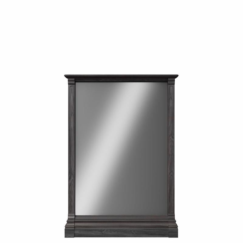 Miroir en bois massif Imperio – Miroir de coiffeuse incurvé artisanal – Support polyvalent pour commodes et station bébé Imperio