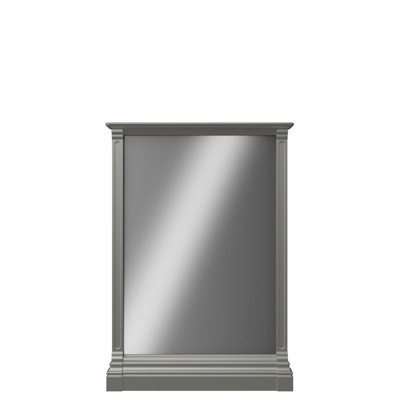 Miroir en bois massif Imperio – Miroir de coiffeuse incurvé artisanal – Support polyvalent pour commodes et station bébé Imperio