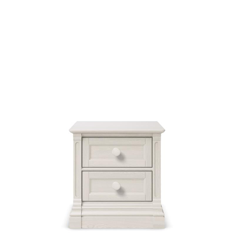 Imperio Solid Wood Nightstand – 2-Drawer Luxury Bedside Table – Handcrafted European Heirloom