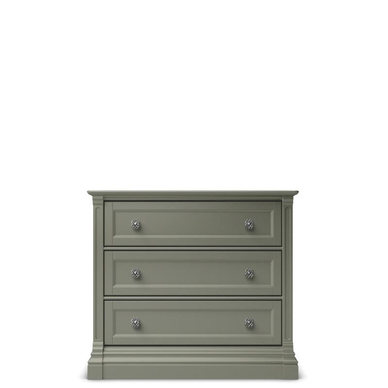 Imperio Solid Wood Single Dresser – 3-Drawer Luxury Nursery Chest – Versatile Space-Saving Changing Station
