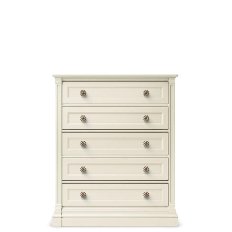 Commode haute Imperio en bois massif – Armoire verticale à 5 tiroirs – Solution de rangement luxueuse et peu encombrante pour la chambre d'enfant et plus encore