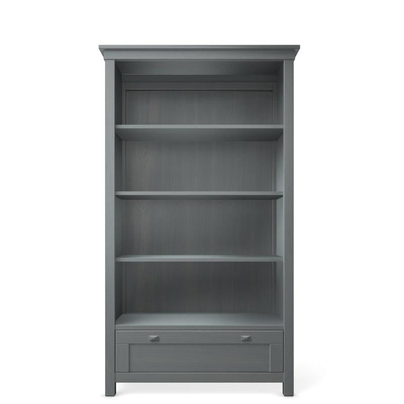 Grande bibliothèque Karisma en bois massif – Bibliothèque extra-large de style Mid-Century – Poignée en bois en forme de diamant fabriquée à la main et étagères réglables