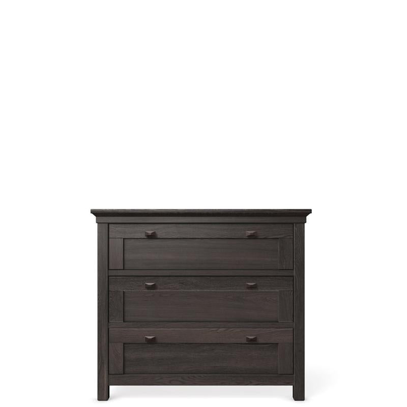 Karisma Solid Wood Single Dresser – 3-Drawer Mid-Century Luxury Chest – Handcrafted Diamond Wood Handles & Organic Finish