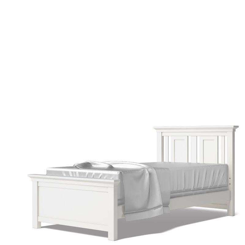 Karisma Solid Wood Twin Bed – Luxury Mid-Century Designer Bed – Space-Saving European Artisan Frame