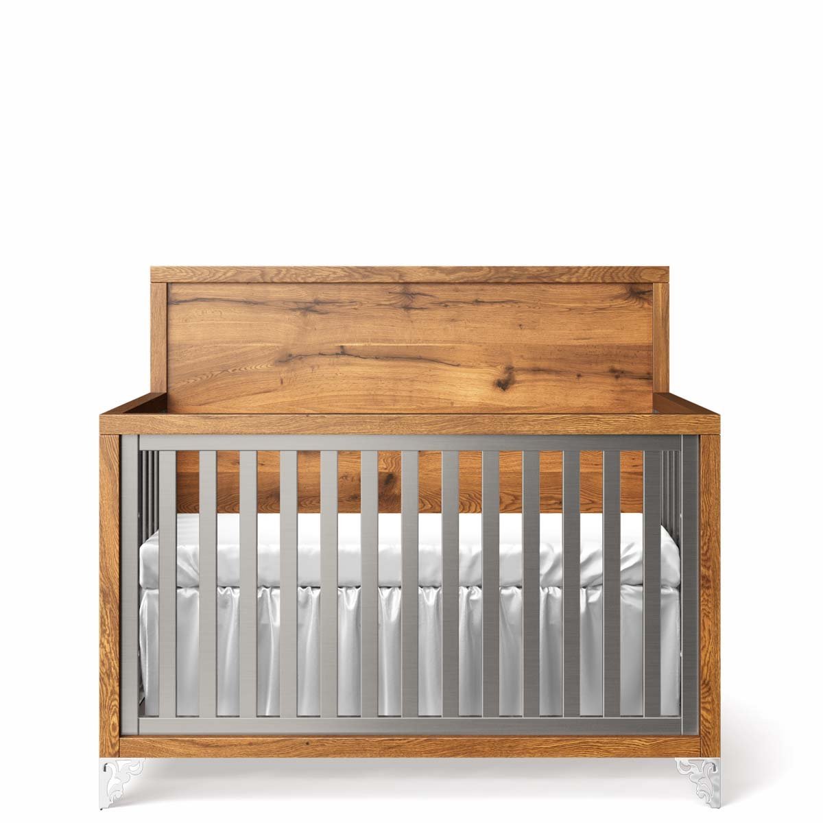 Pandora Convertible Crib Oak Panel