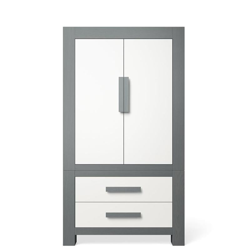 Ventianni Massivholz-Kleiderschrank – Luxuriöser Designer-Kleiderschrank – Handgefertigter europäischer Chefschrank mit maßgefertigten Regalböden