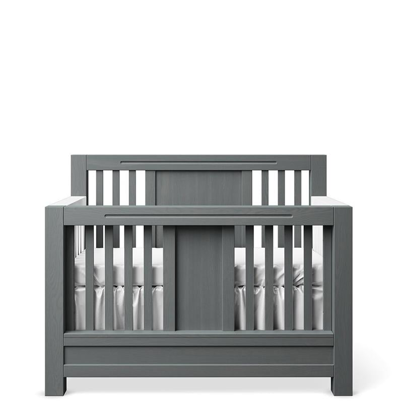 Ventianni Solid Wood Convertible Crib – 4-in-1 Luxury Heirloom Bed – Handcrafted European Designer Crib with 4-Stage Evolution