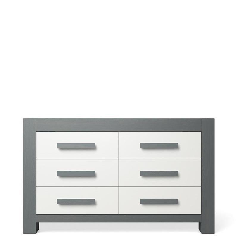 Ventianni Solid Wood Double Dresser – Luxury 6-Drawer Artisan Chest – Handcrafted European Designer Storage & Changing Station