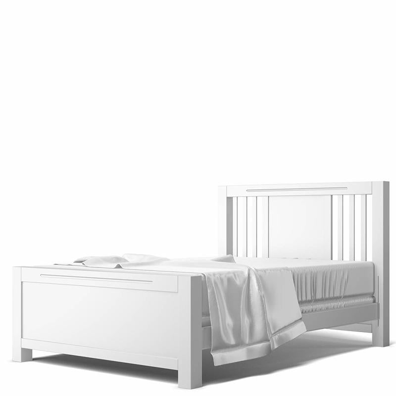 Ventianni Solid Wood Full-Size Bed – Luxury Contemporary Executive Bed – Handcrafted European Artisan Frame with Low-Profile Footboard