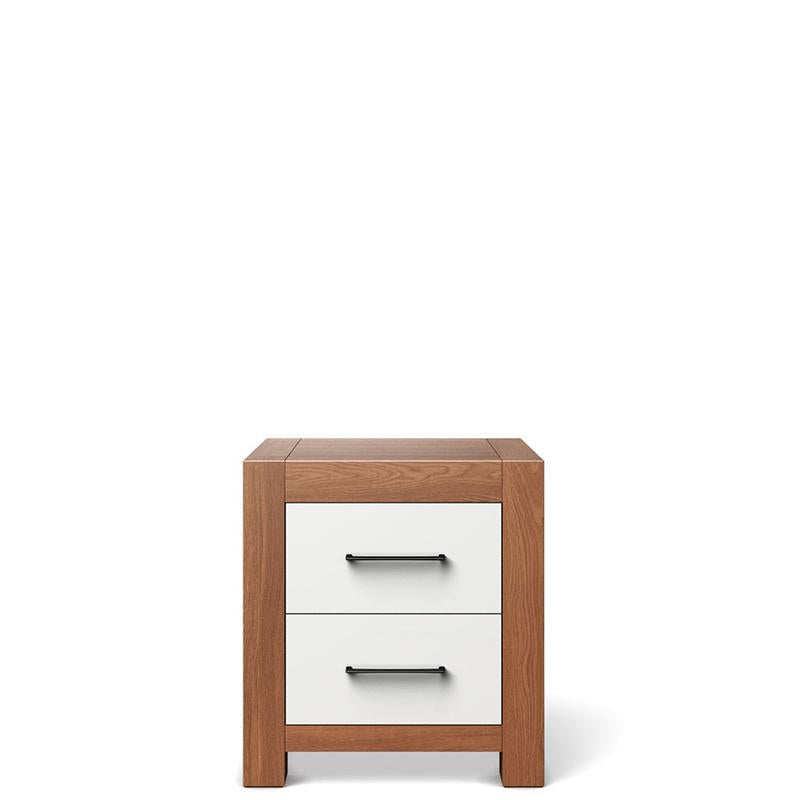 Ventianni Solid Wood Nightstand – Luxury 2-Drawer Artisan Bedside Table – Handcrafted European Executive Side Chest