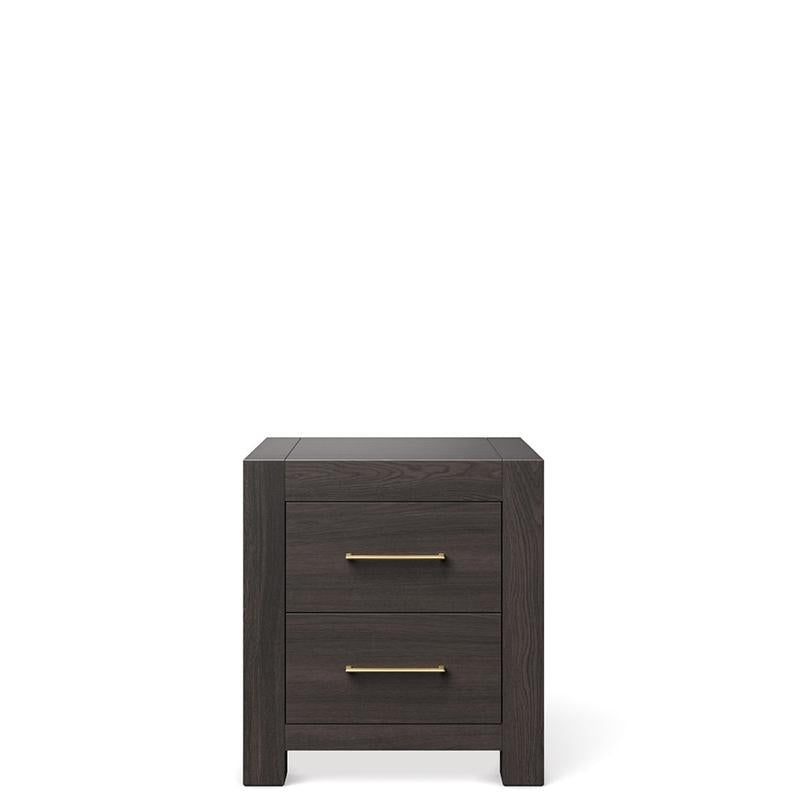 Ventianni Solid Wood Nightstand – Luxury 2-Drawer Artisan Bedside Table – Handcrafted European Executive Side Chest