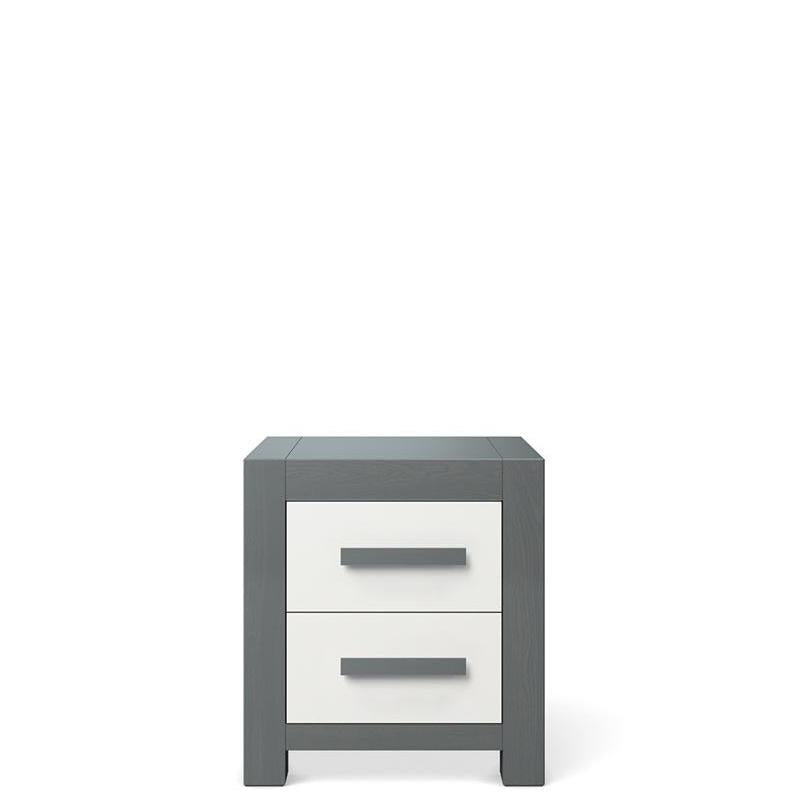 Ventianni Solid Wood Nightstand – Luxury 2-Drawer Artisan Bedside Table – Handcrafted European Executive Side Chest