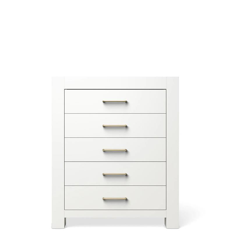 Ventianni Solid Wood Tall Chest – Luxury 5-Drawer Highboy – Handcrafted European Executive Storage for Small Spaces