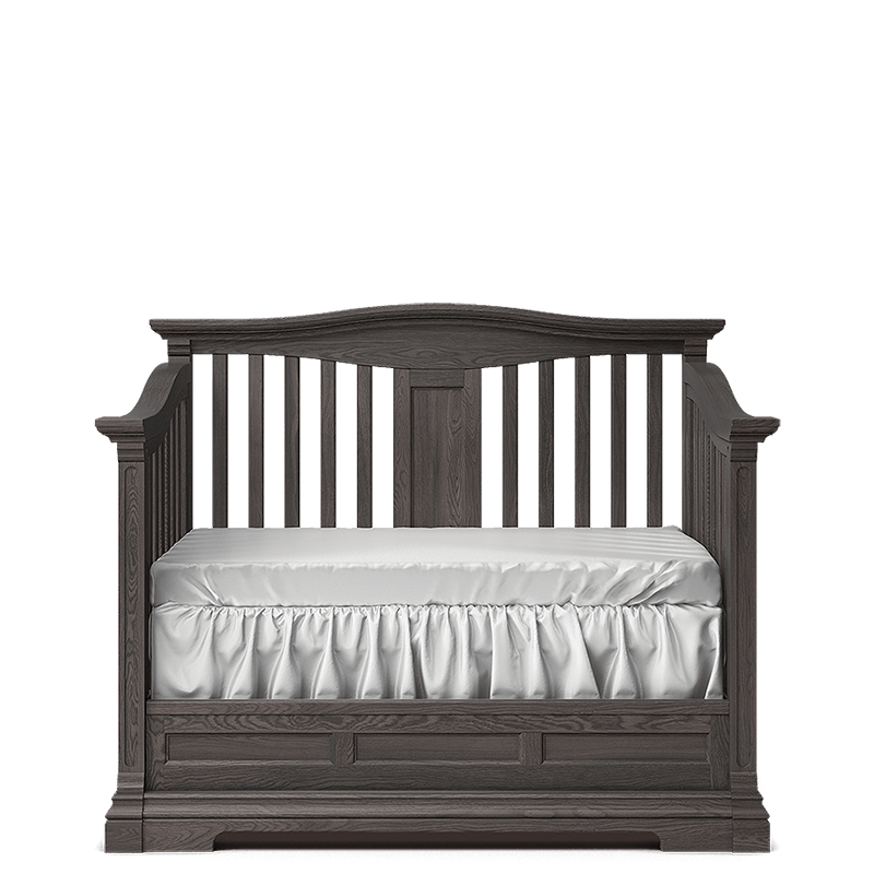 Imperio Solid Wood Convertible Crib – 4-in-1 Lifetime Lifestyle Bed – Handcrafted European Elegance