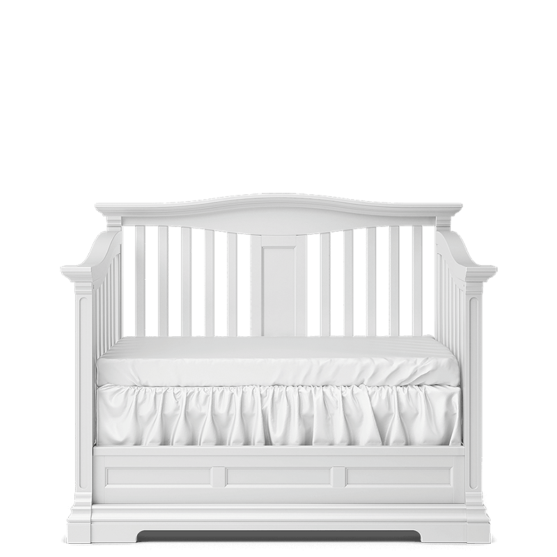 Imperio Solid Wood Convertible Crib – 4-in-1 Lifetime Lifestyle Bed – Handcrafted European Elegance