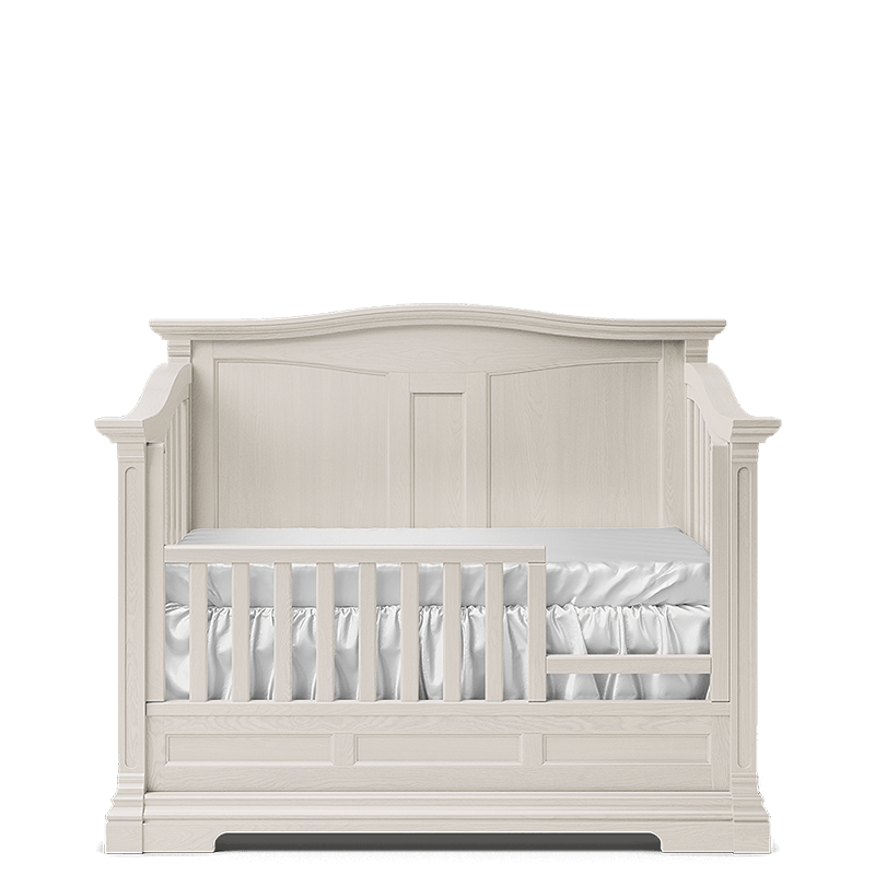 Imperio Solid Back Convertible Crib – 100% Solid Beech Wood 4-in-1 Bed – Classic Imperial Heirloom