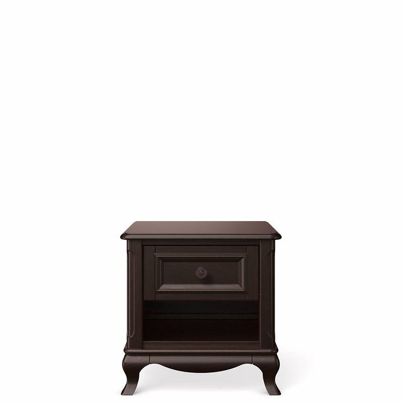Antonio Solid Wood Nightstand – 2-Drawer Luxury Bedside Table – Handcrafted European Heirloom